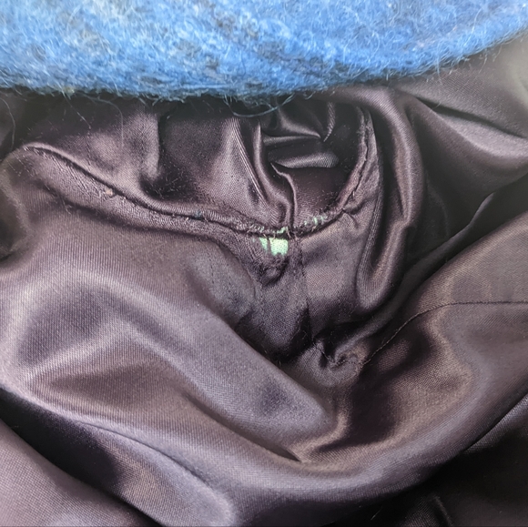 Vintage Bardolino Luxury Blue Mohair Long Coat, ANNA Collection, Scotland, Med - Picture 13 of 15